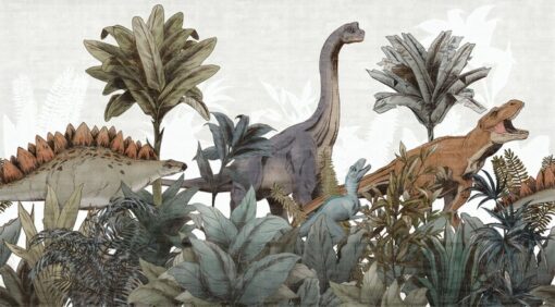 T-rex Brachiosaurus Velociraptor Wallpaper Wallmural - Image 2