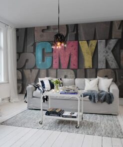 Woodcut, Design Wallmural - Premium