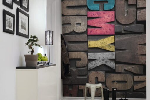 Woodcut, CMYK Wallmural - Premium - Image 3