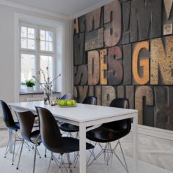 Woodcut, Design Wallmural - Premium