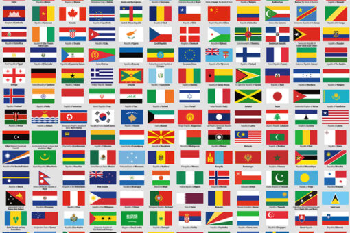 Flags of Sovereign States Wallmural - Premium - Image 2