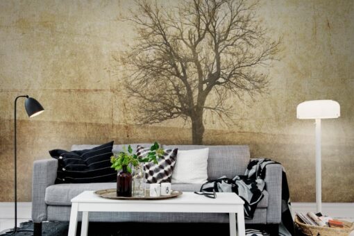 The Lonely Tree Wallmural - Premium