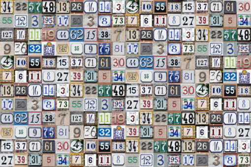 House Numbers Wallmural - Premium - Image 2