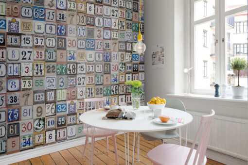 House Numbers Wallmural - Premium