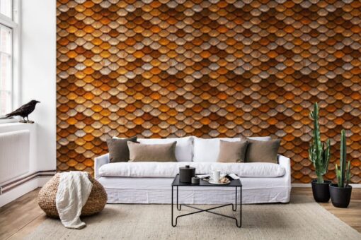 Golden Flakes Wallmural - Premium