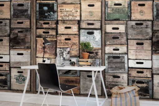 Industriel Urban Farm L.A., Vintage Wallmural - Premium