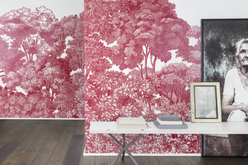 Bellewood, Crimson Toile Wallmural - Premium - Image 3