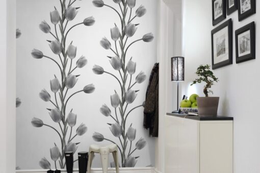 La Vie En Tulipe, White Wallmural - Premium - Image 3