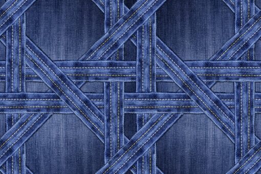 Denim Trellis Wallmural - Premium - Image 2