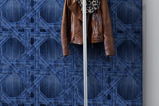 Denim Trellis Wallmural - Premium - Image 3