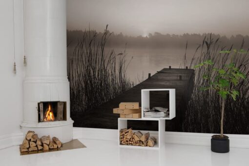 Misty Lake Wallmural - Premium - Image 3