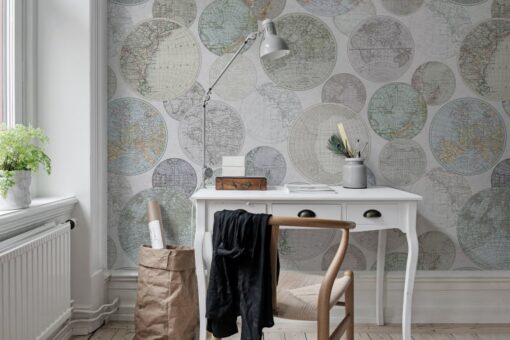 Globes Gathering, Dew Wallmural - Premium