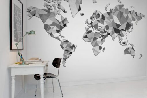 Triangle Land, Graphic Wallmural - Premium