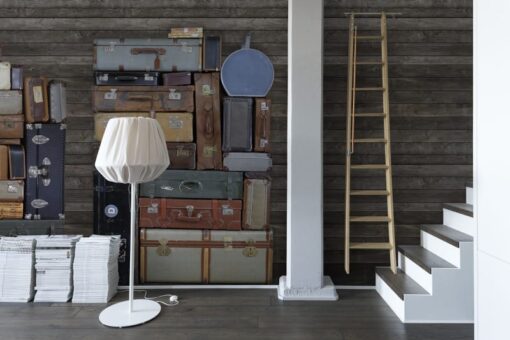 Stacked Suitcases, Pile Wallmural - Premium - Image 3