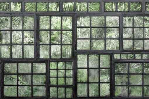 Perspective Jardin, Noir Wallmural - Premium - Image 2