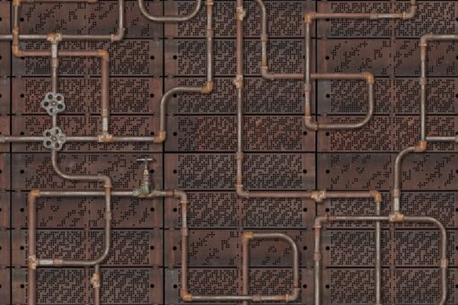 Pipework Oxidation Wallmural - Premium - Image 2