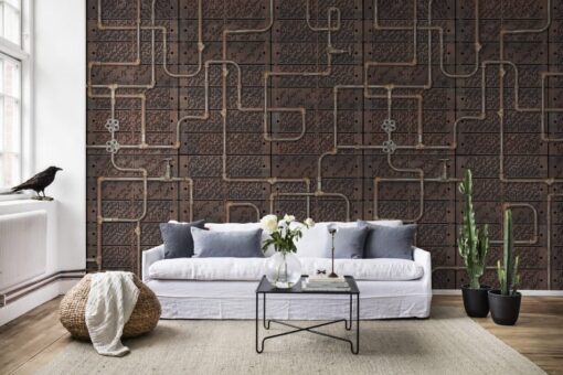 Pipework Oxidation Wallmural - Premium