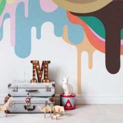 Dripping Ice Cream Wallmural - Premium