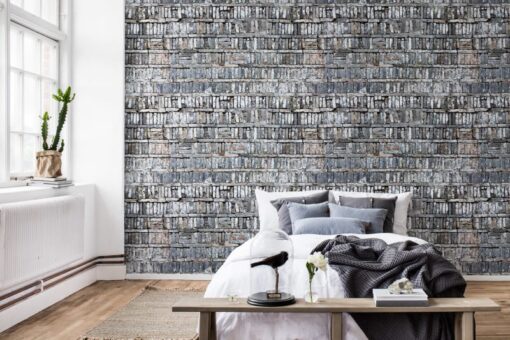 Stacked Bricks Wallmural - Premium