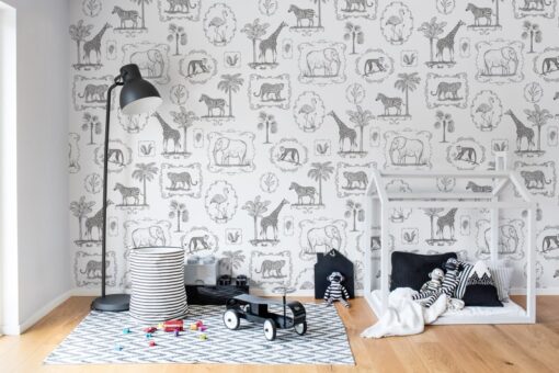 Animal Party Wallmural - Premium