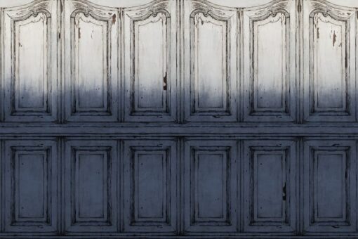 Parisian Panels, Dip Dye Blue Wallmural - Premium - Image 2