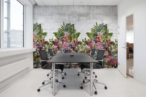 Flower Burst, Concrete Wallmural - Premium - Image 4