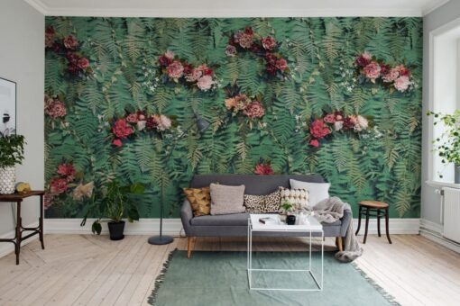 Unfading Flowers Wallmural - Premium