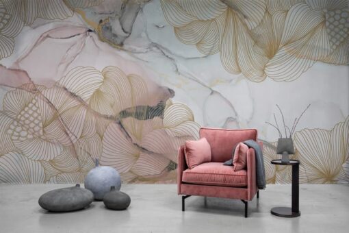 Opulence, Pink Marble Wallmural - Premium - Image 3