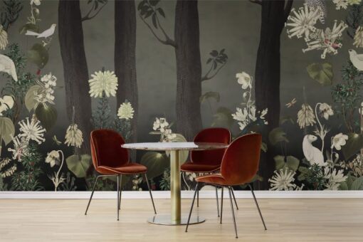 Rabbit Hole, Moss Wallmural - Premium