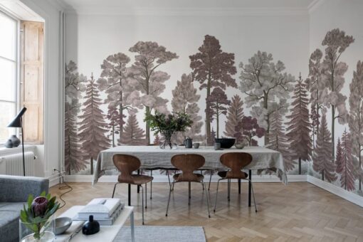 Scandinavian Bellewood, Dawn Wallmural - Premium