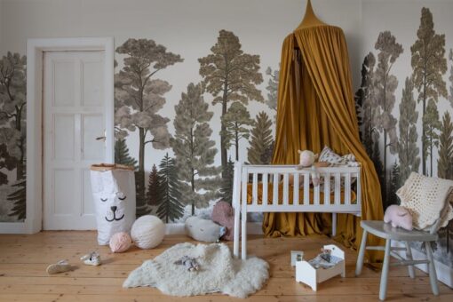 Scandinavian Bellewood, Fall Wallmural - Premium