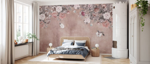 Vintage Flower Wall - Pink