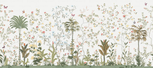 FJ305 Serie | Flowers Pattern Mural Wallpaper Cream