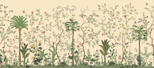 FJ305-2 Serie | Flowers Pattern Mural Wallpaper Mink - Image 2