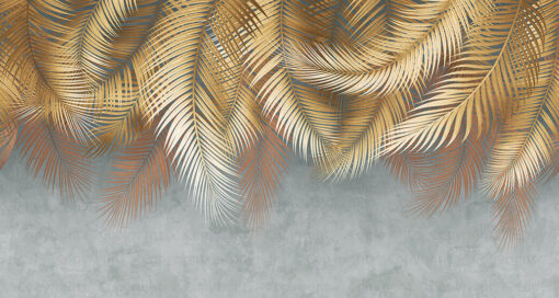 FJ312-3 Serie | Palm Leaves Pattern Mural Wallpaper Copper - Image 2