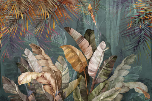 FJ316 Series | Tropical Leaves Design Mural Wallpaper - Image 3