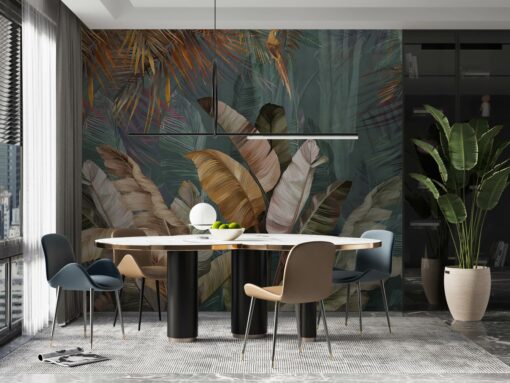 FJ316 Series | Tropical Leaves Design Mural Wallpaper