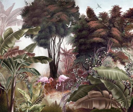 Amazon Pink Flamingoes Jungle - A307 - Image 4