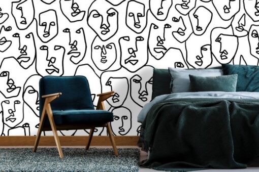 Abstract Face Wallpaper Wallmural - Image 4