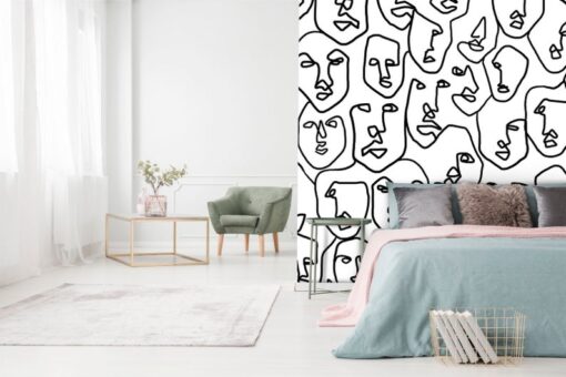 Abstract Face Wallpaper Wallmural