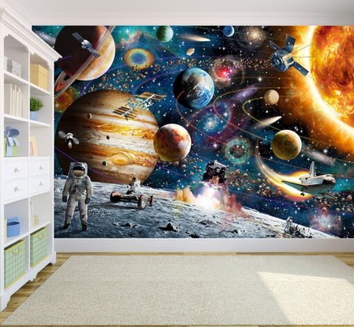 Amazing Space Adventure Kids Wallpaper Wallmural - Image 4