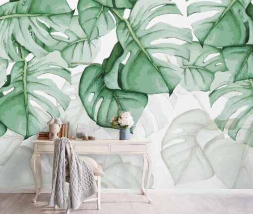 Big Botanical Leaf Wallpaper Wallmural