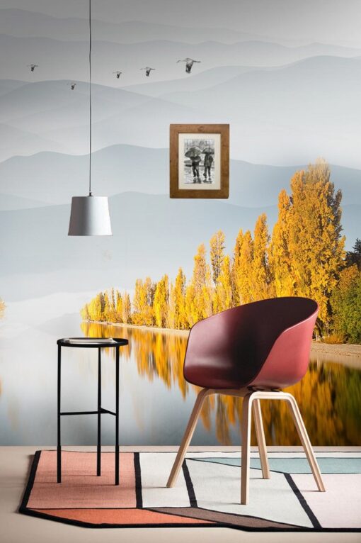 Birch Yellow Forest Wallpaper Wallmural - Image 5