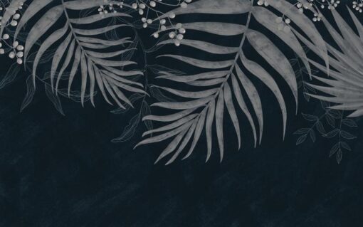 Dark Tropical Big Leaves Wallpaper Wallmural - Image 5