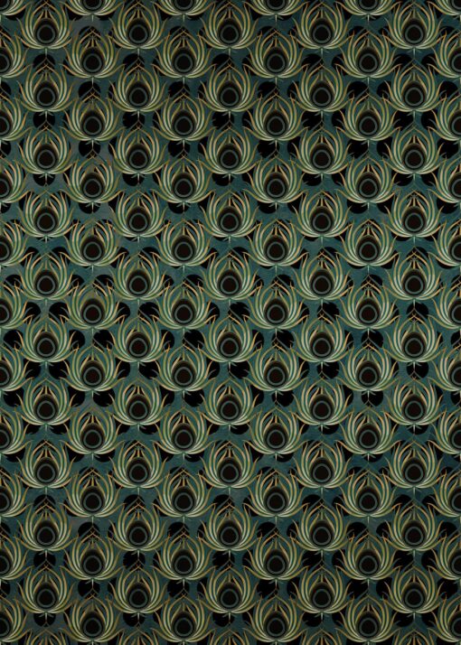 Paon Vert Wallmural ( 200 x 280 cm) - Image 2