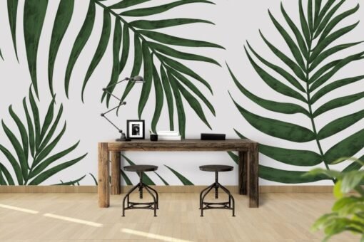 Palm Tropical Leaves Wallpaper Wallmural - Image 4