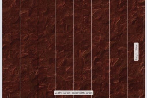 Red Slate Tiles Wallmural - Image 3