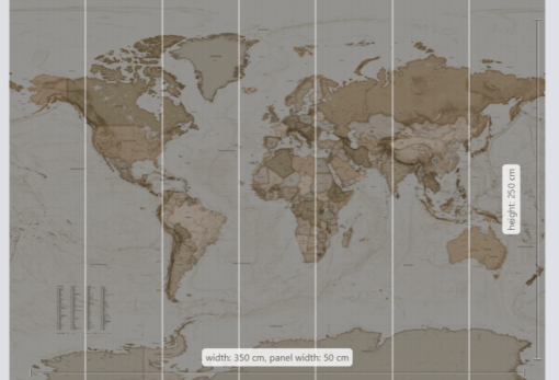 Earth Map Wallmural ( 350 x 250 cm) - Image 3