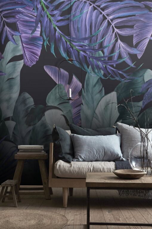 Tropical Colorful Leaves Wallpaper Wallmural