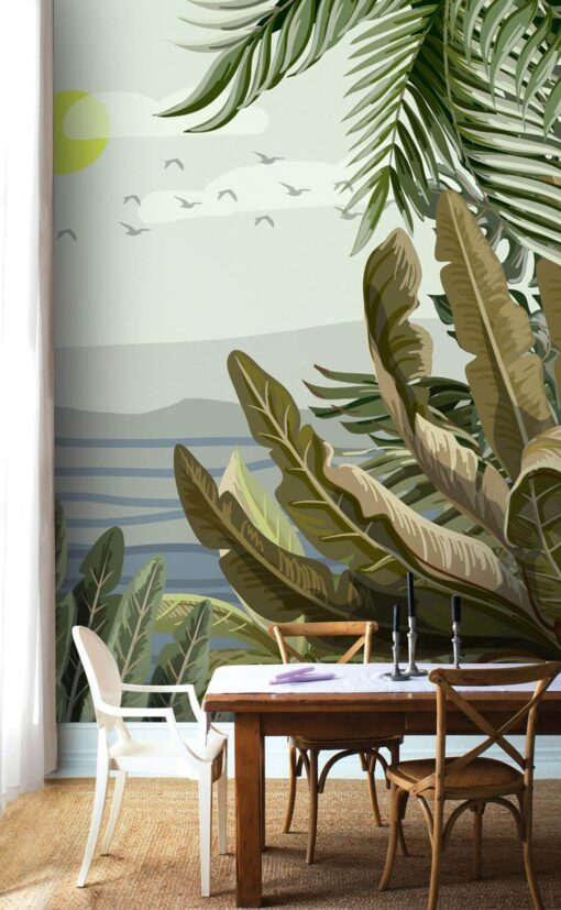 Tropical-Island-Tiki-House Wallmural - Image 3